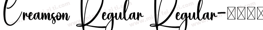 Creamson Regular Regular字体转换